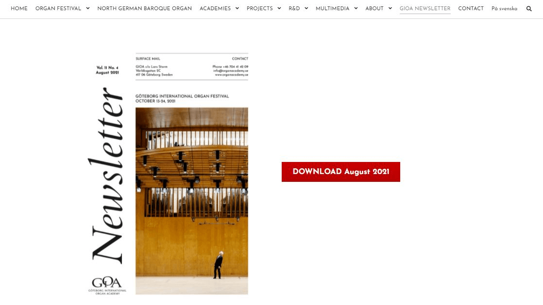 A newsletter created by a Strikingly user, offering free download directly from the website A newsletter created by a Strikingly user, offering free download directly from the website